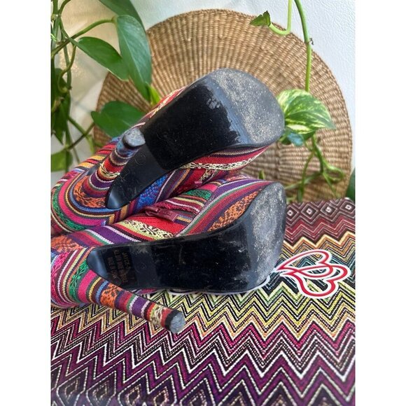 Jayce-5 women’s size 7 colorful boot heels - Picture 7 of 9